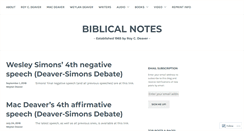 Desktop Screenshot of biblicalnotes.com